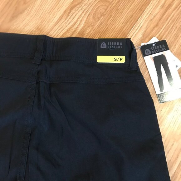 Sierra Designs Tech Pants Active Wear Hiking Pants Womens Sm Black Nylon Spandex - Picture 4 of 11